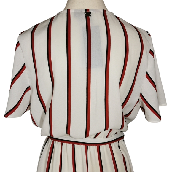 Stone Row ez Days Striped Faux Wrap Maxi Dress NWT Size M - Picture 6 of 12